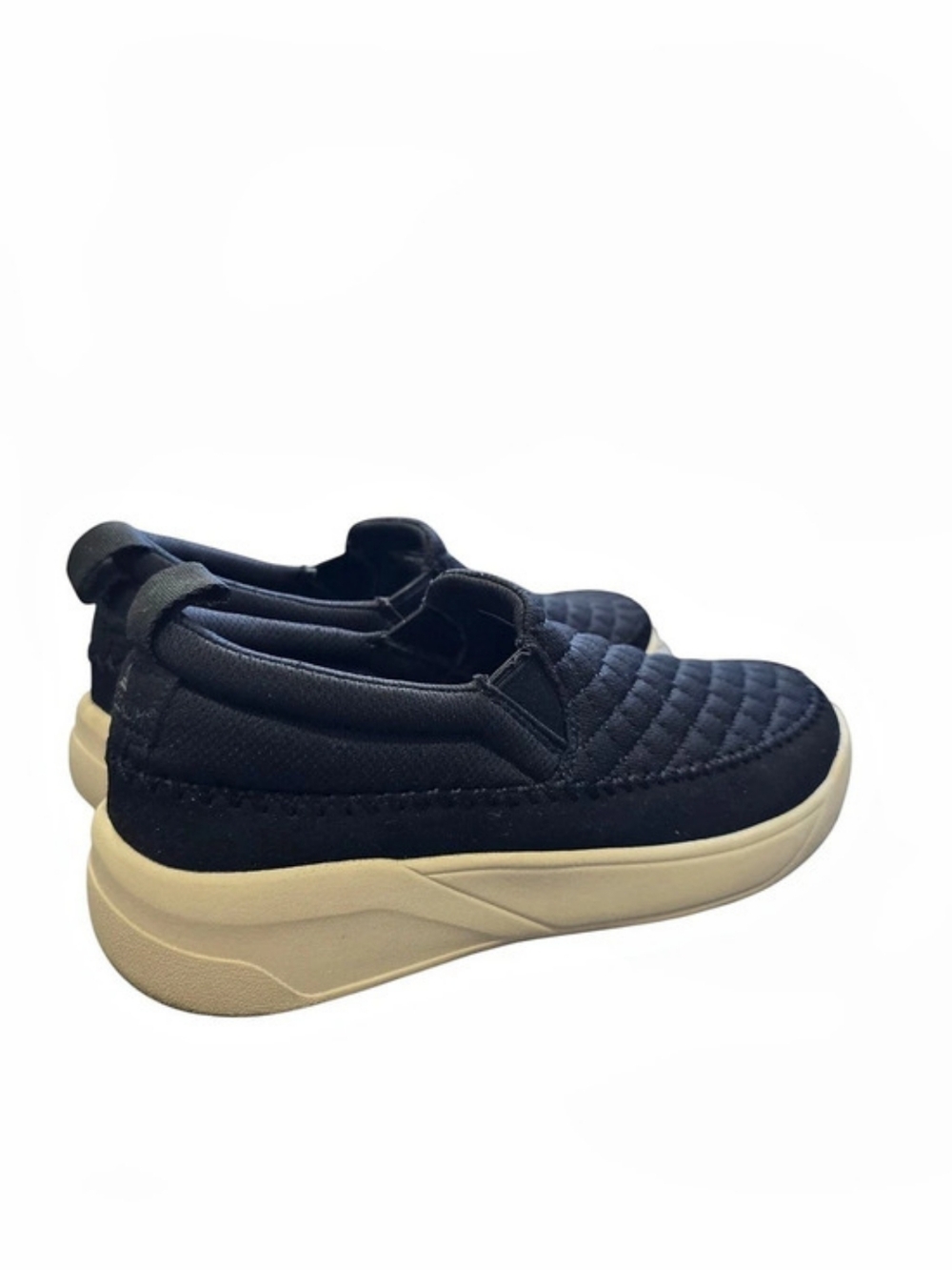 Staheekum Womens Slip-On Sneakers in Black Casual Lightweight Comfort | US 7